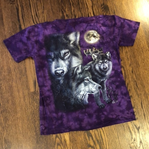 VINTAGE Caballo Wolf Tie Dye T-Shirt - Picture 4 of 7